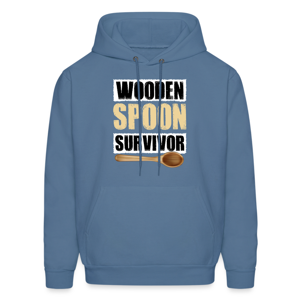 Wooden Spoon Survivor Hoodie - Color: denim blue