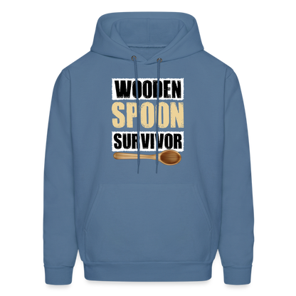 Wooden Spoon Survivor Hoodie - Color: denim blue