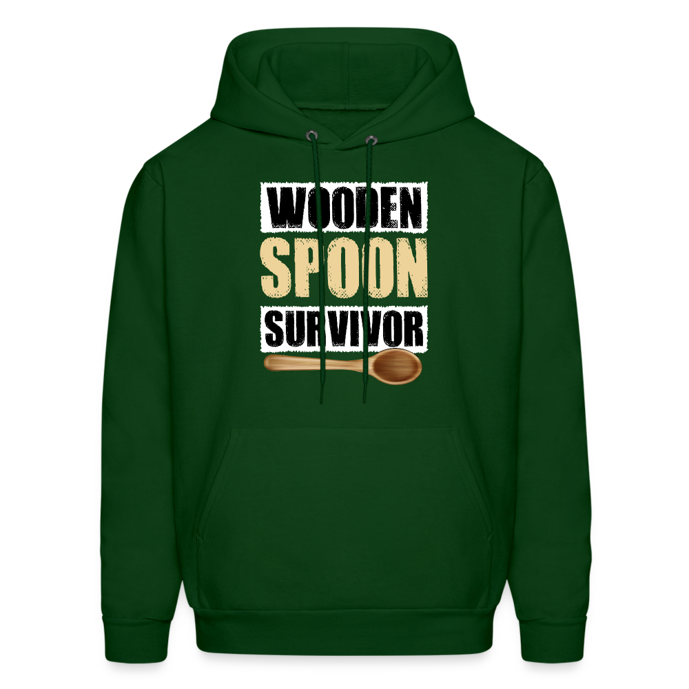 Wooden Spoon Survivor Hoodie - Color: forest green