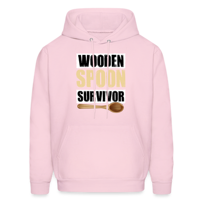 Wooden Spoon Survivor Hoodie - Color: pale pink