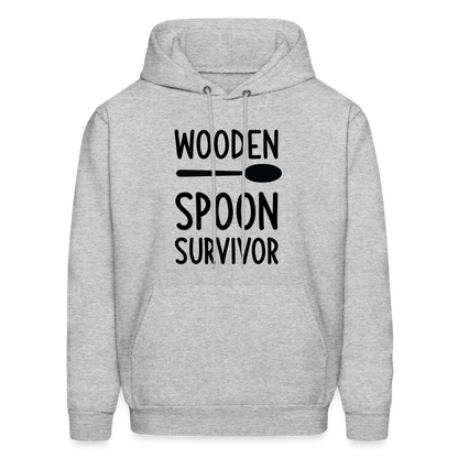 wooden Spoon Survivor Hoodie - Color: heather gray