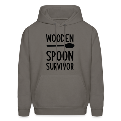 wooden Spoon Survivor Hoodie - Color: asphalt gray