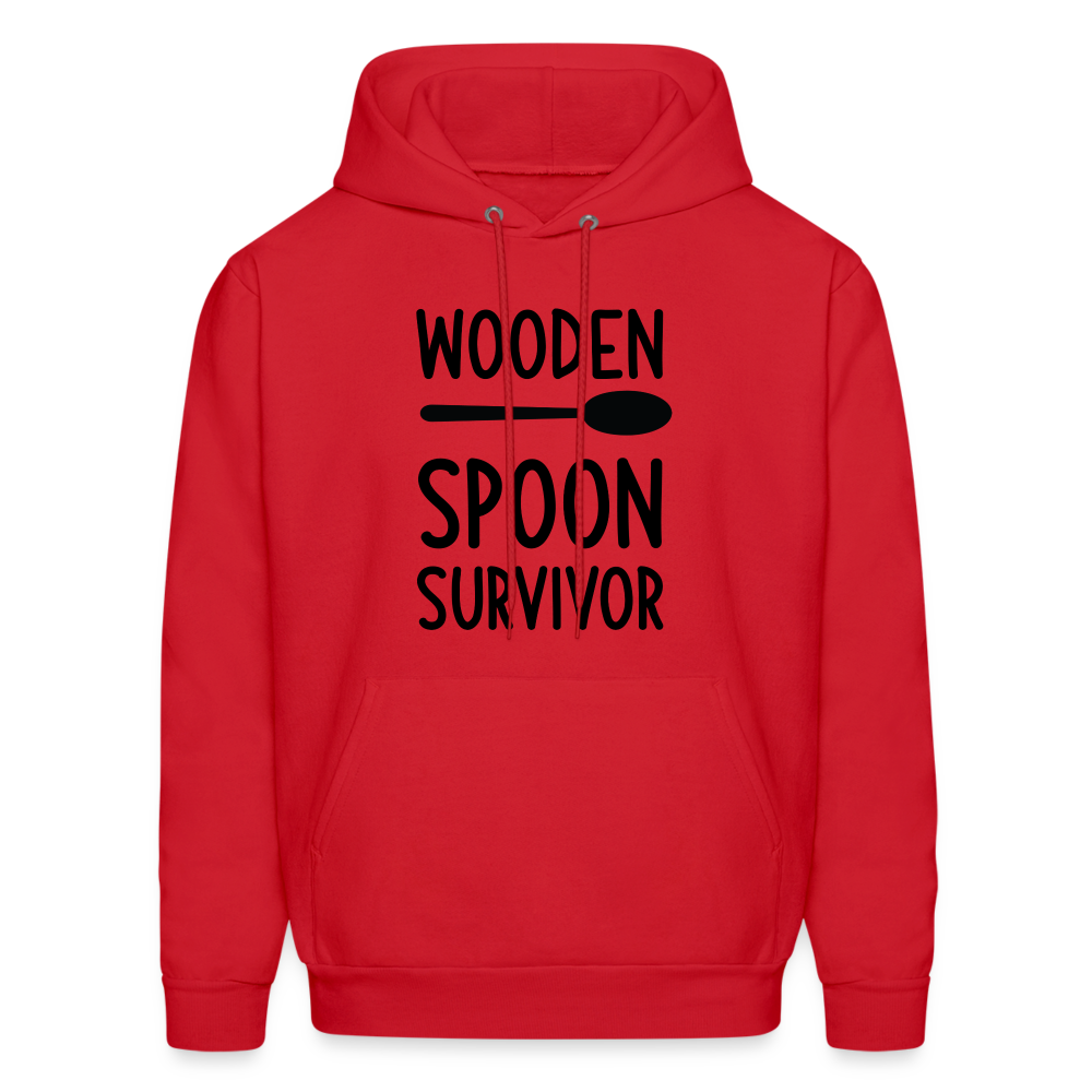 wooden Spoon Survivor Hoodie - Color: red