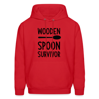 wooden Spoon Survivor Hoodie - Color: red