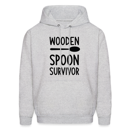 wooden Spoon Survivor Hoodie - Color: ash