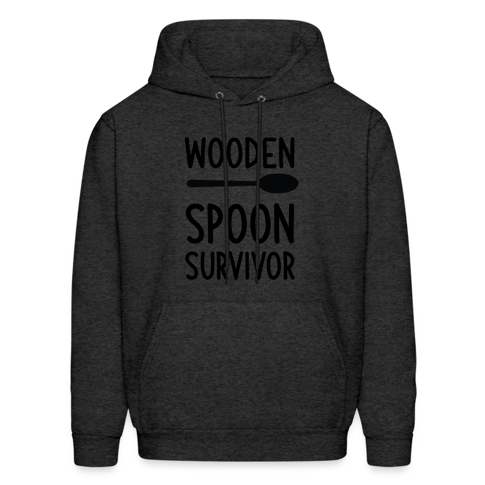 wooden Spoon Survivor Hoodie - Color: charcoal grey