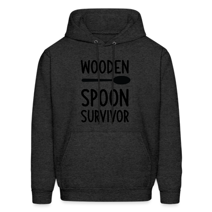 wooden Spoon Survivor Hoodie - Color: charcoal grey