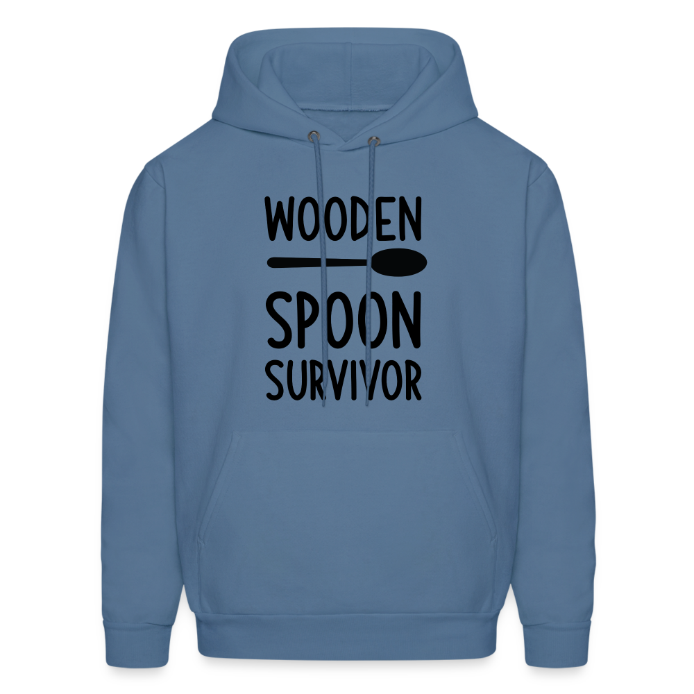 wooden Spoon Survivor Hoodie - Color: denim blue