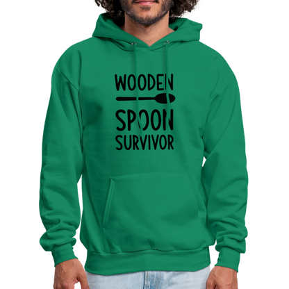 wooden Spoon Survivor Hoodie - Color: kelly green