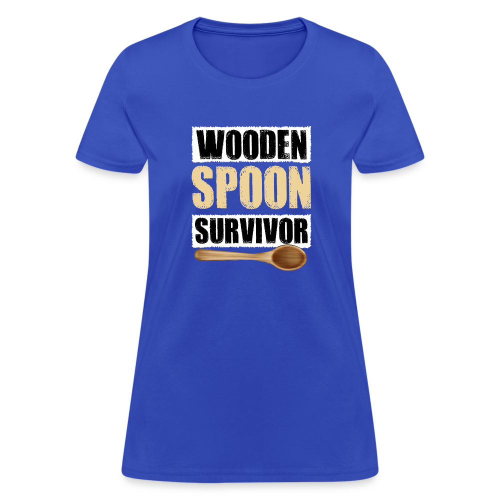 Wooden Spoon Survivor Women's T-Shirt - Color: heather black