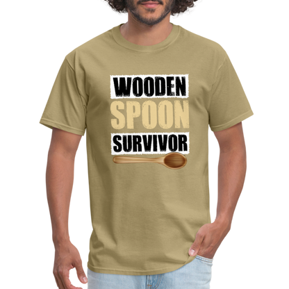 Wooden Spoon Survivor T-Shirt - Color: heather black