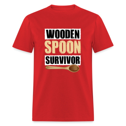 Wooden Spoon Survivor T-Shirt - Color: heather black