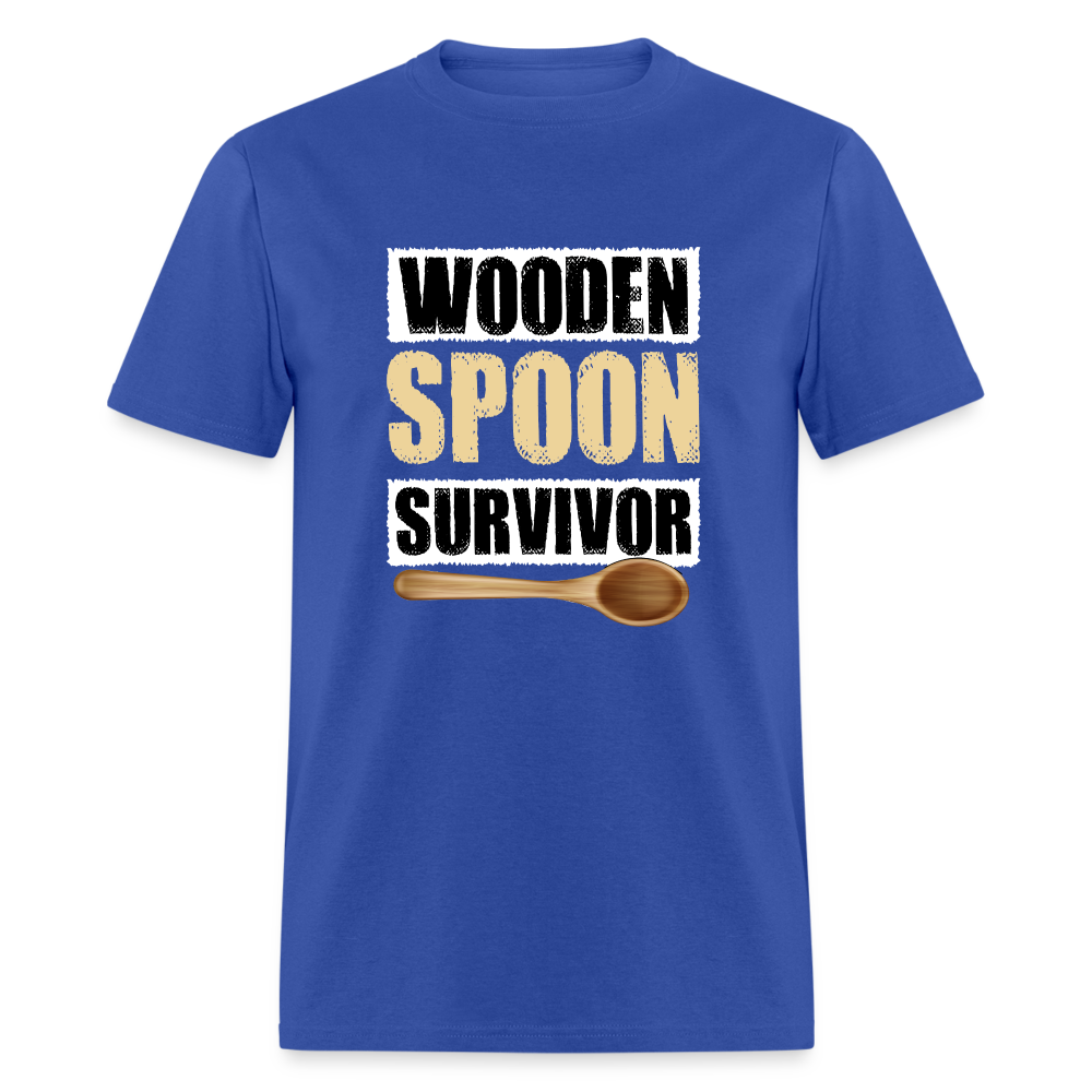 Wooden Spoon Survivor T-Shirt - Color: royal blue