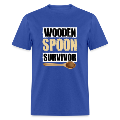 Wooden Spoon Survivor T-Shirt - Color: royal blue