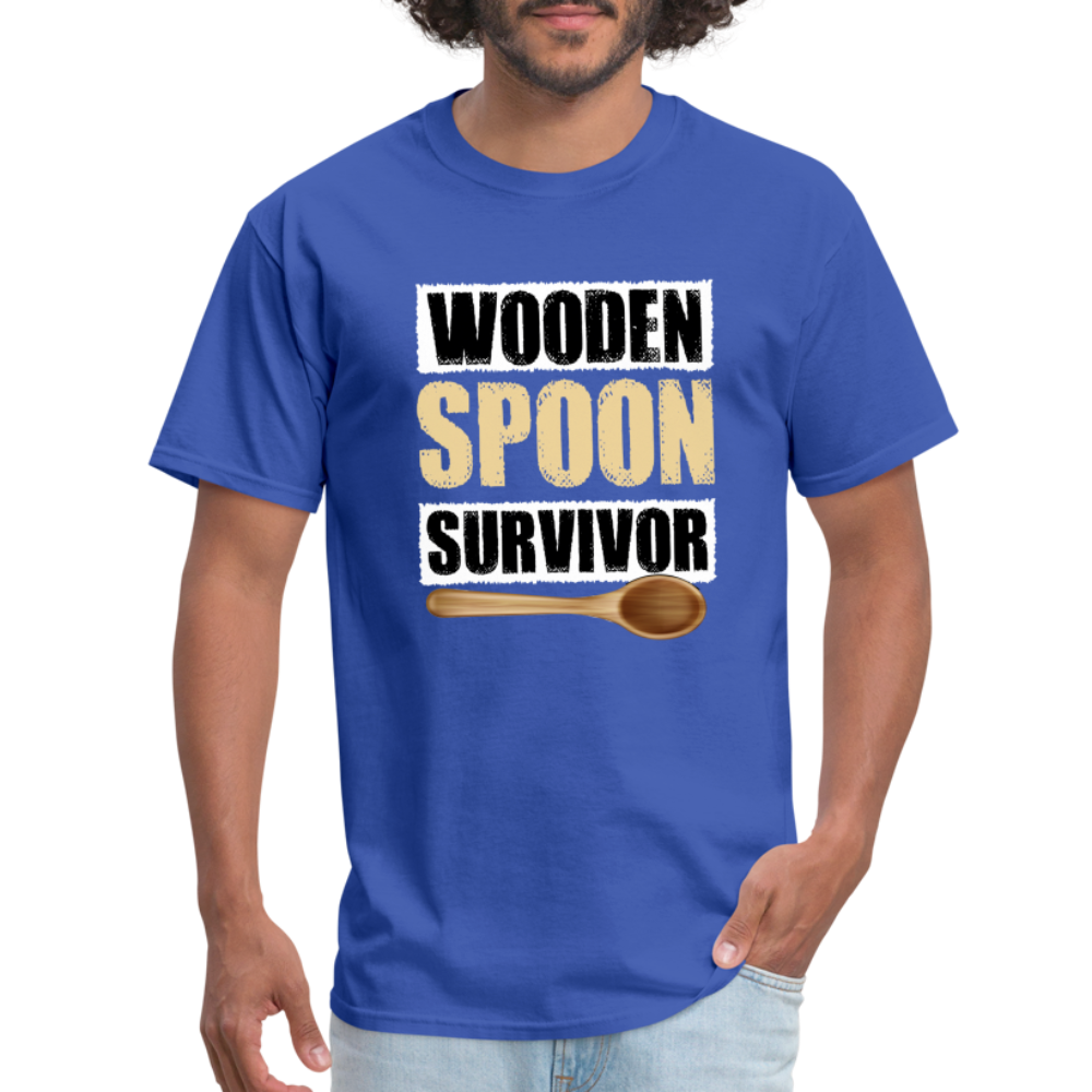 Wooden Spoon Survivor T-Shirt - Color: heather black