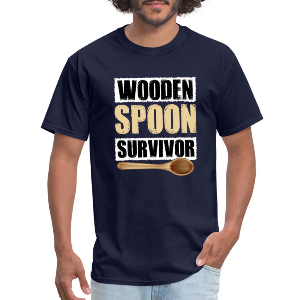 Wooden Spoon Survivor T-Shirt - Color: heather black