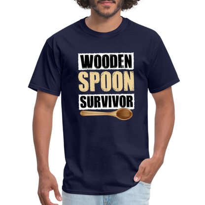 Wooden Spoon Survivor T-Shirt - Color: heather black