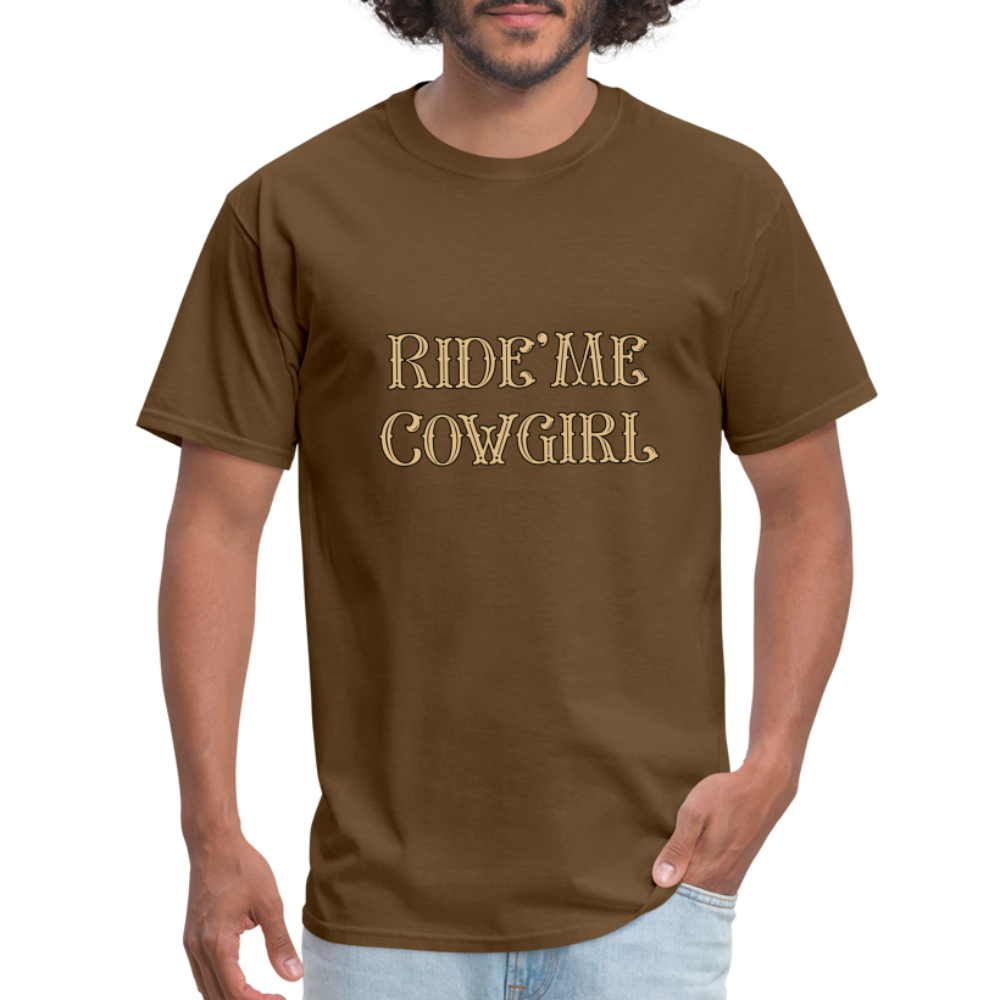 Ride Me Cowgirl T-Shirt - Color: brown