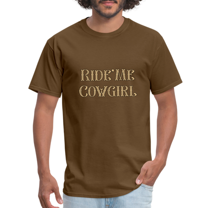 Ride Me Cowgirl T-Shirt - brown