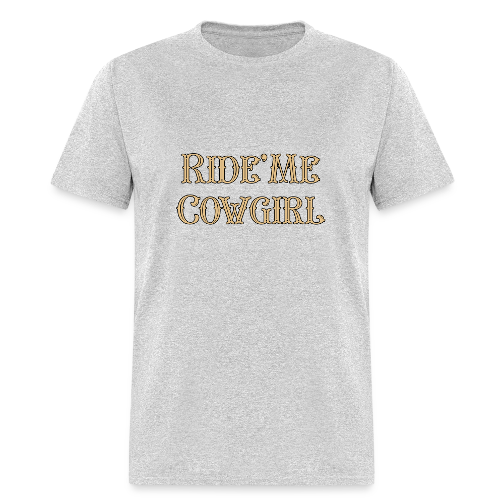 Ride Me Cowgirl T-Shirt - heather gray