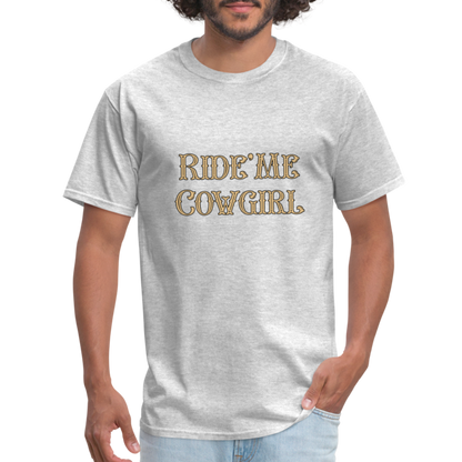 Ride Me Cowgirl T-Shirt - heather gray