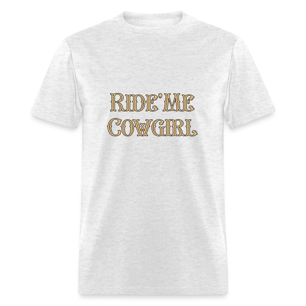 Ride Me Cowgirl T-Shirt - light heather gray