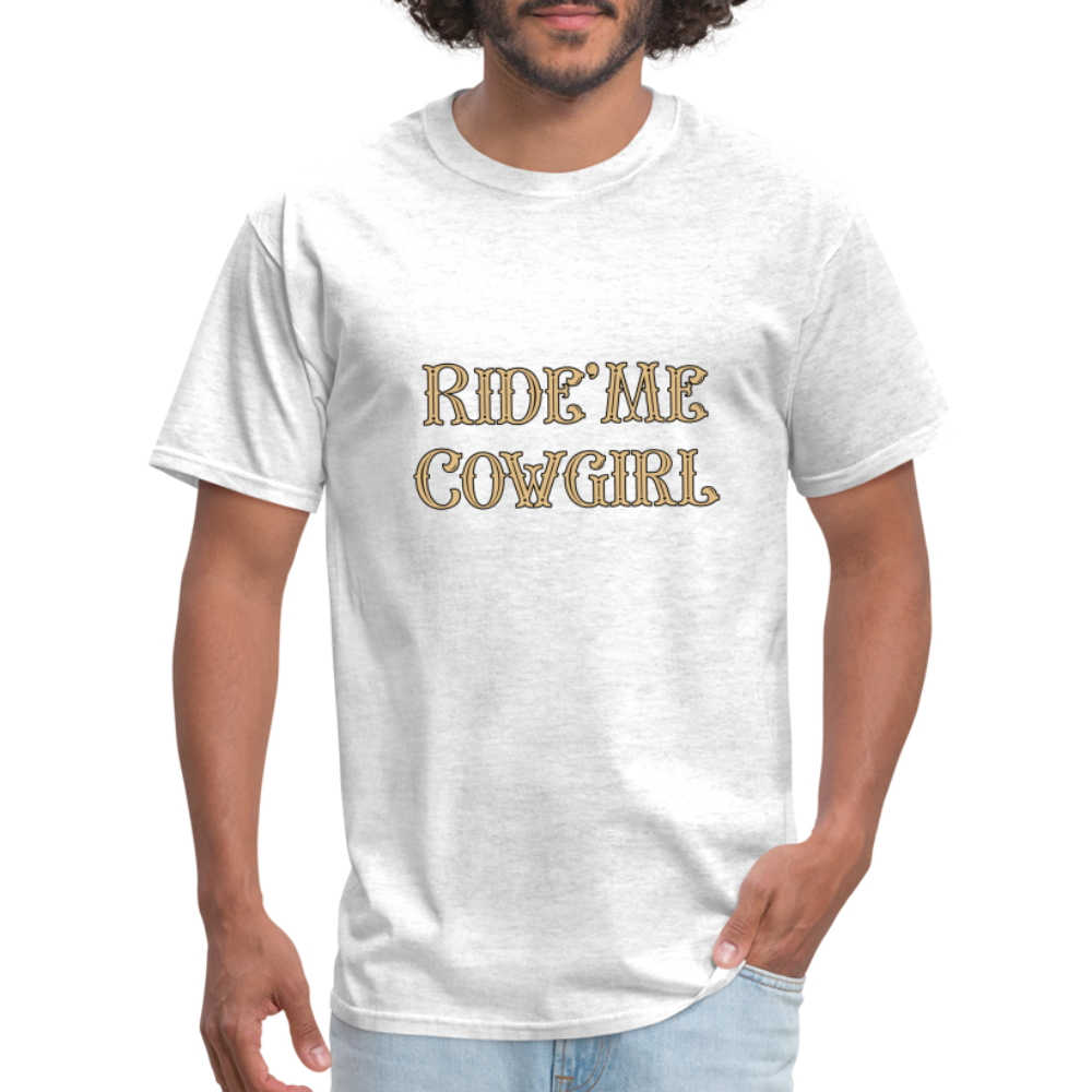 Ride Me Cowgirl T-Shirt - Color: light heather gray