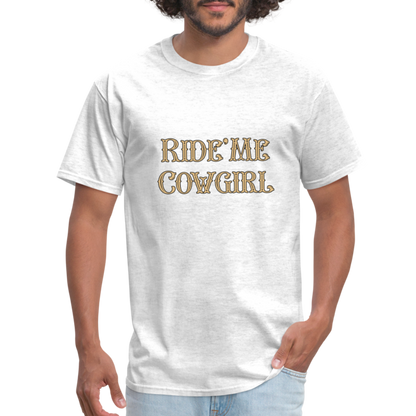 Ride Me Cowgirl T-Shirt - light heather gray