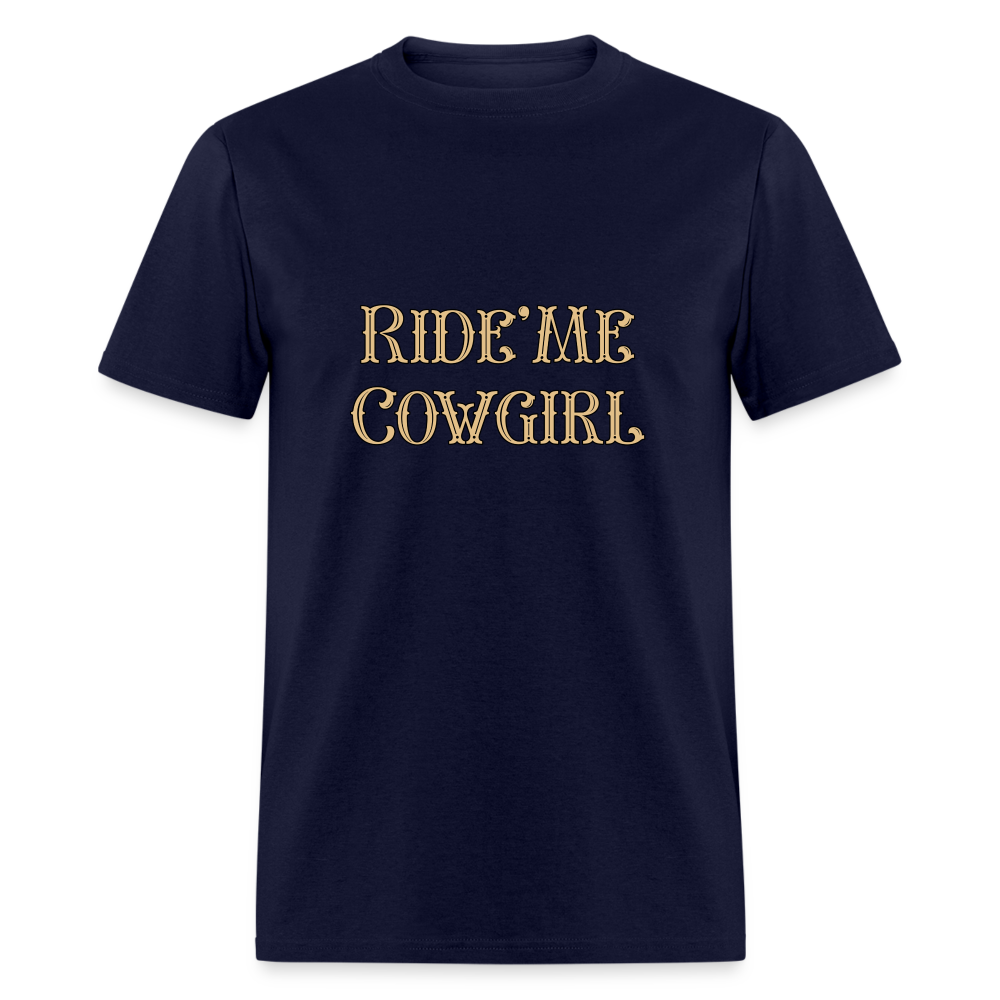 Ride Me Cowgirl T-Shirt - navy