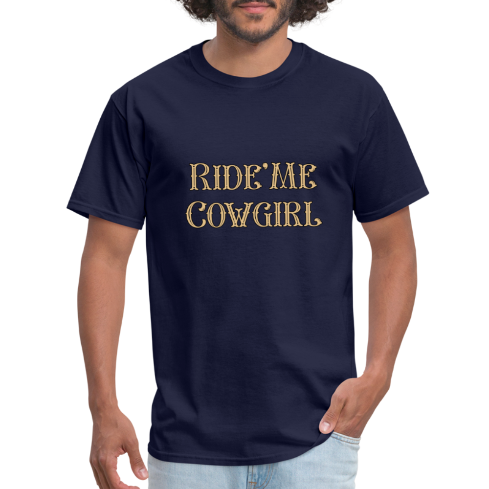 Ride Me Cowgirl T-Shirt - navy