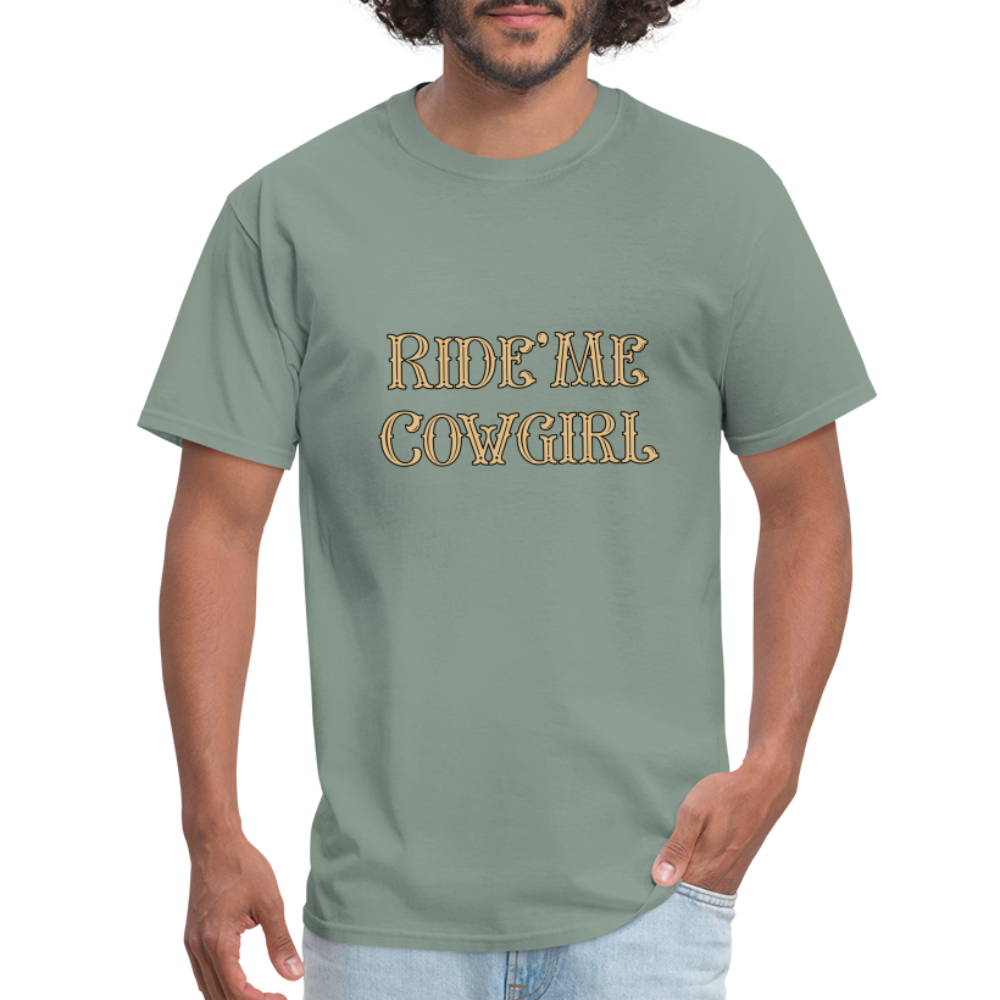 Ride Me Cowgirl T-Shirt - Color: sage