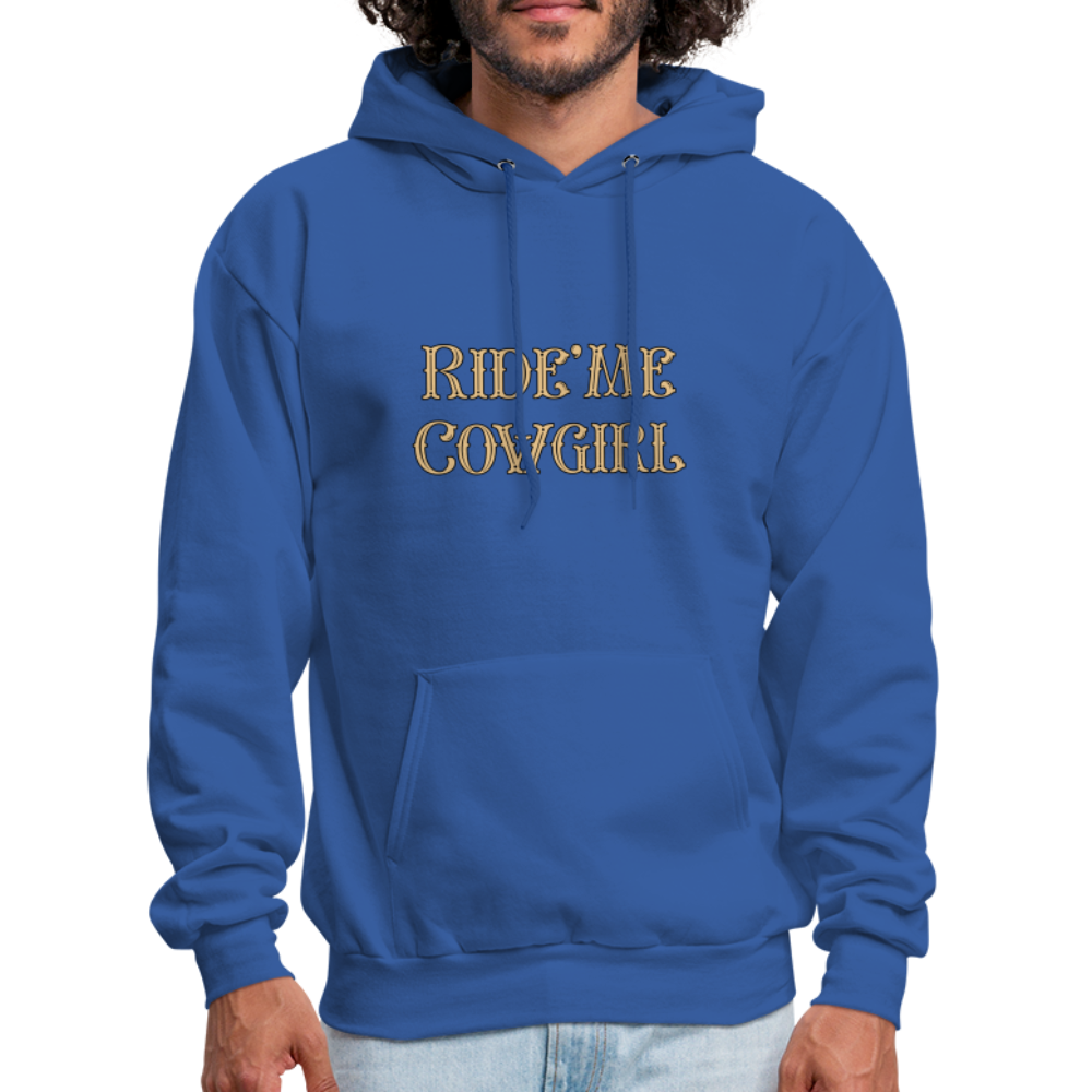 Ride Me Cowgirl Hoodie - royal blue