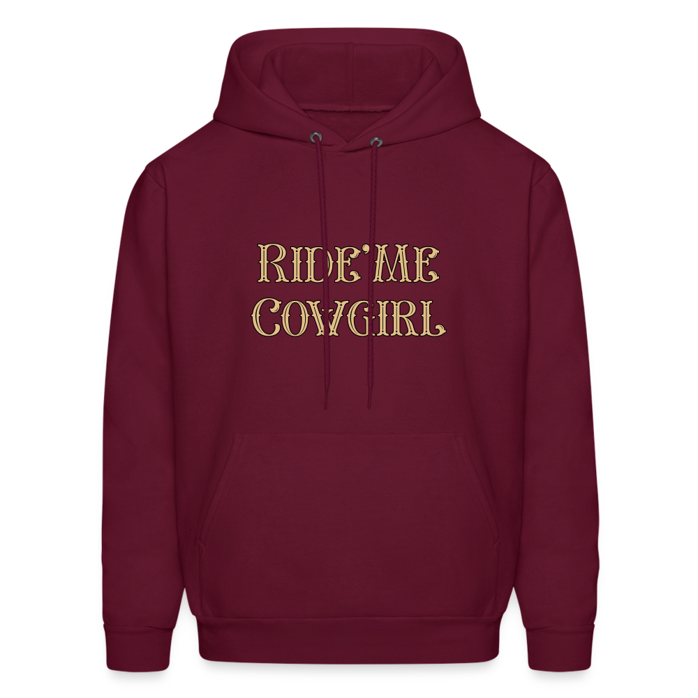 Ride Me Cowgirl Hoodie - burgundy