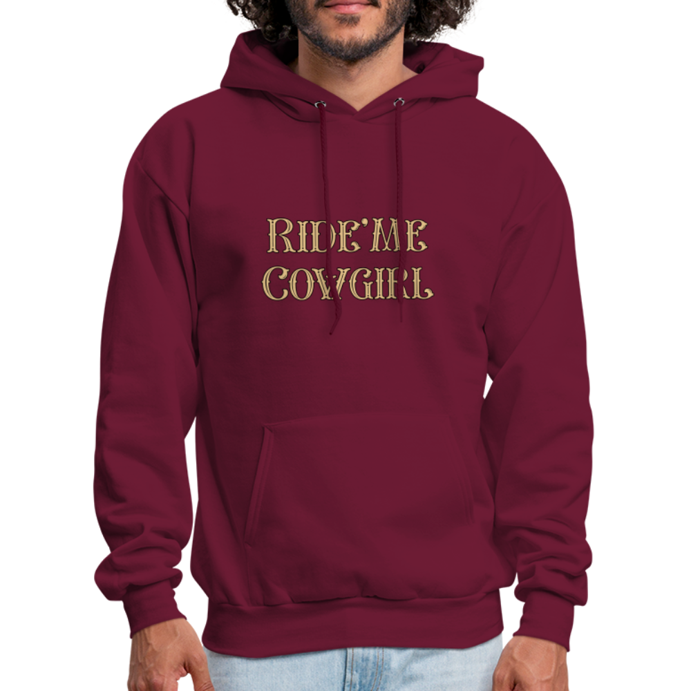 Ride Me Cowgirl Hoodie - burgundy