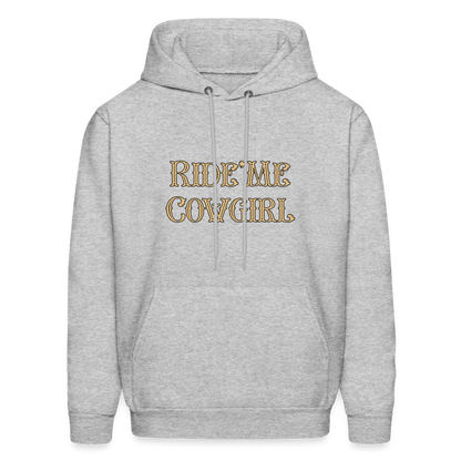 Ride Me Cowgirl Hoodie - heather gray