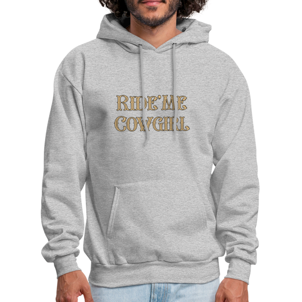 Ride Me Cowgirl Hoodie - heather gray