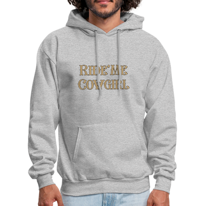 Ride Me Cowgirl Hoodie - heather gray