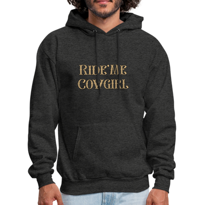 Ride Me Cowgirl Hoodie - charcoal grey