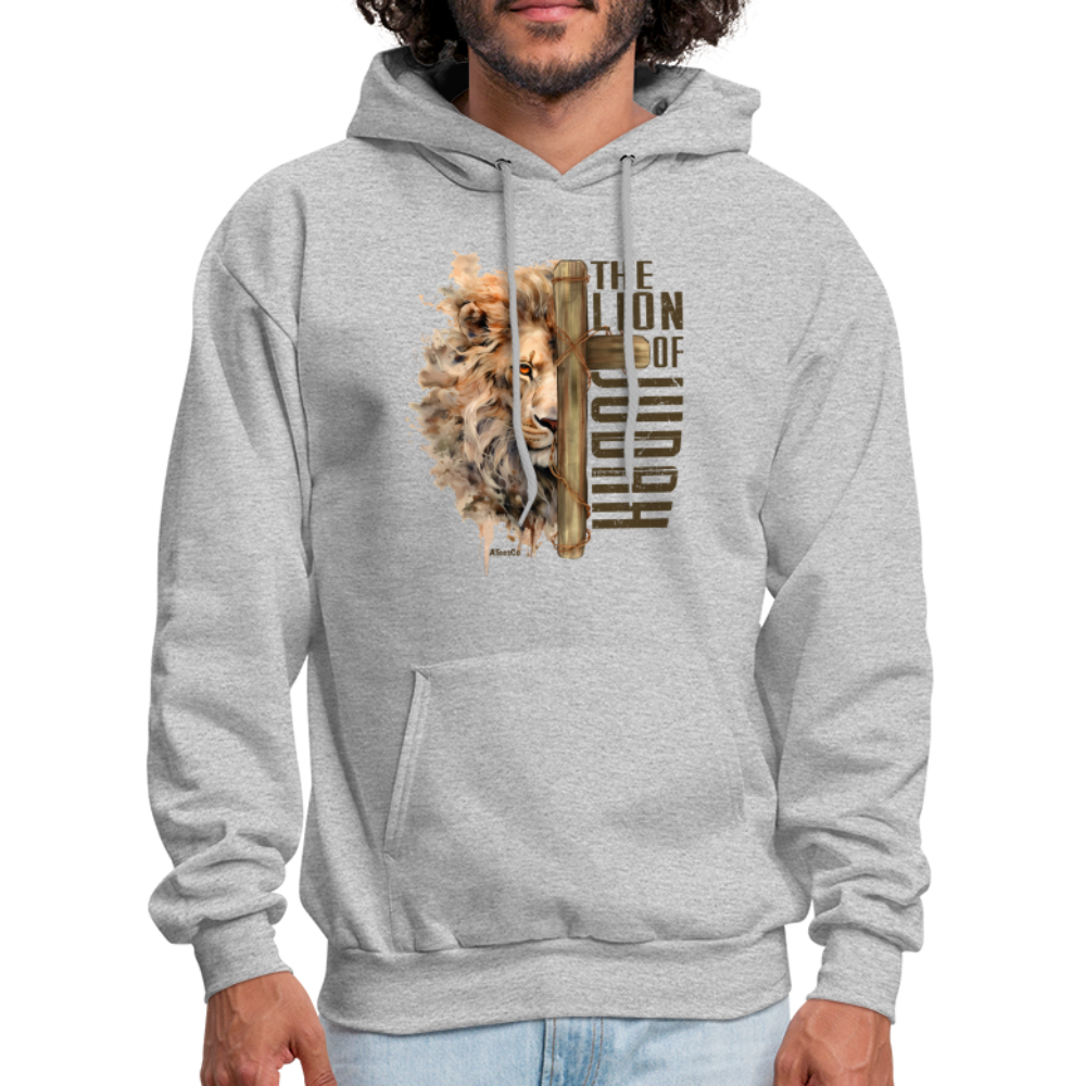 The Lion of Judah Hoodie - Color: heather gray