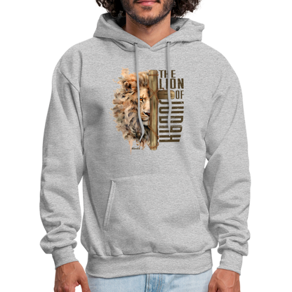 The Lion of Judah Hoodie - Color: heather gray