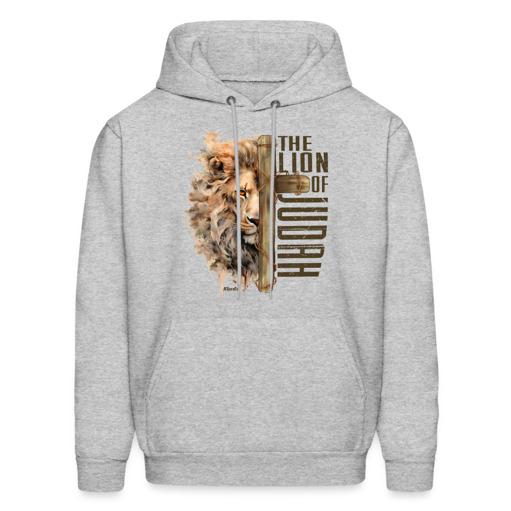 The Lion of Judah Hoodie - Color: heather gray