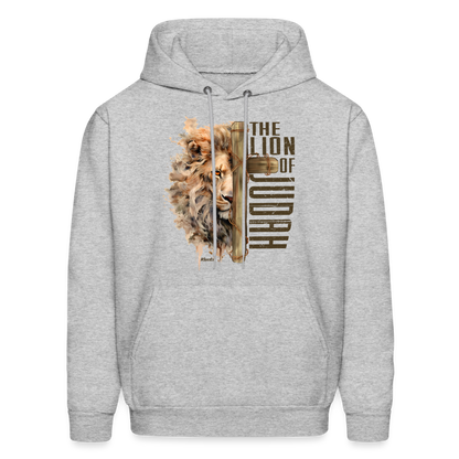 The Lion of Judah Hoodie - Color: heather gray