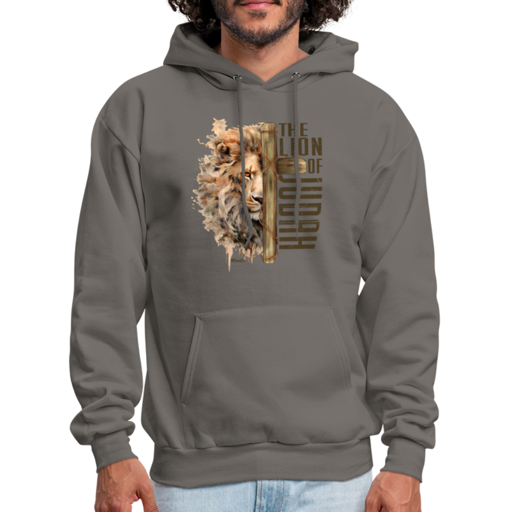 The Lion of Judah Hoodie - Color: heather gray