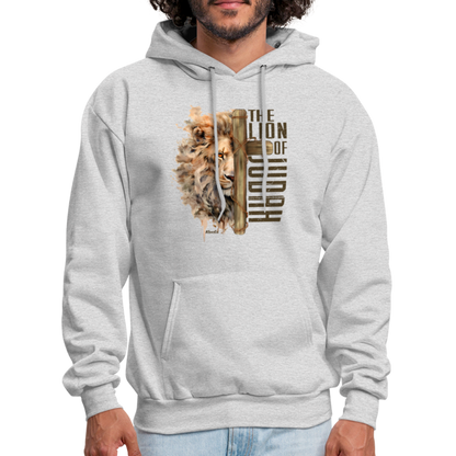 The Lion of Judah Hoodie - Color: heather gray