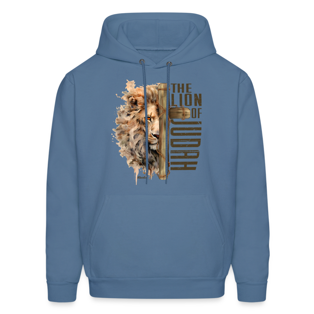 The Lion of Judah Hoodie - Color: denim blue