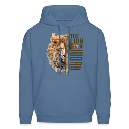 The Lion of Judah Hoodie - Color: denim blue