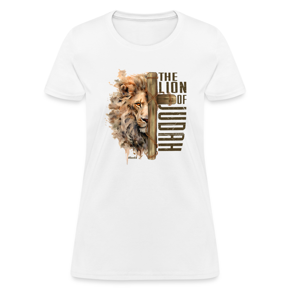 The Lion of Judah Women's T-Shirt - Color: heather gray