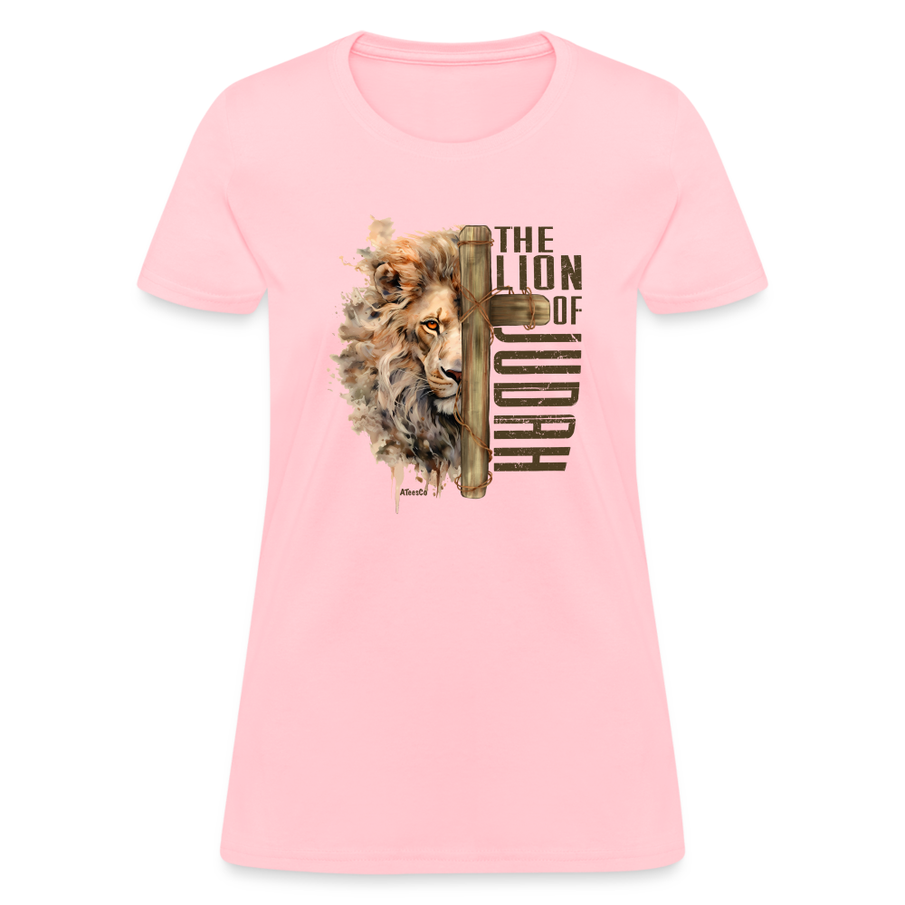 The Lion of Judah Women's T-Shirt - Color: heather gray