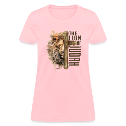 The Lion of Judah Women's T-Shirt - Color: heather gray