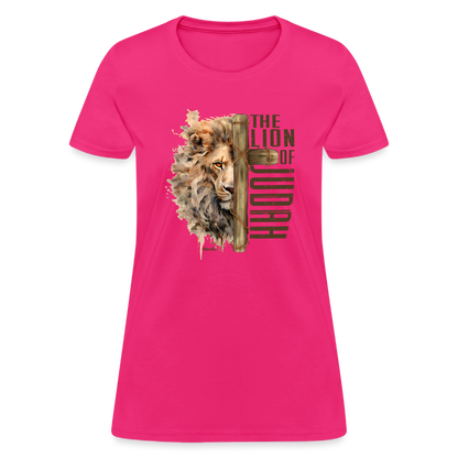 The Lion of Judah Women's T-Shirt - Color: heather gray